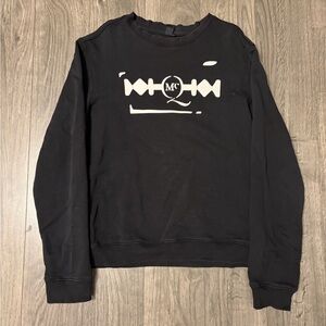 Black Graphic Crewneck Sweatshirt - MCQ Style